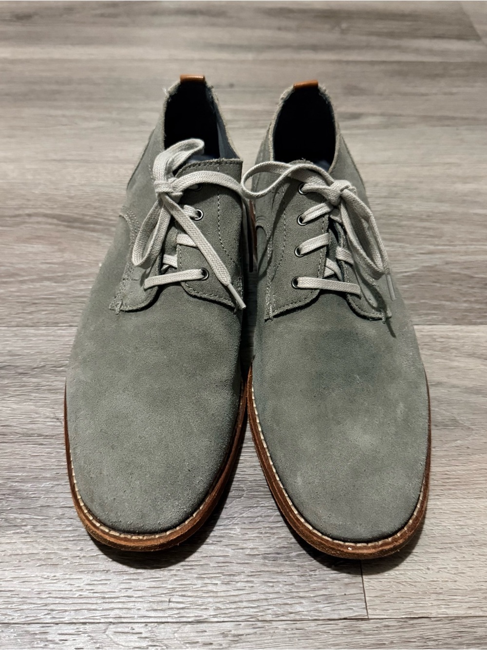Cole Haan Grey Suede Derby Shoes